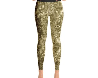 gold sequin tights