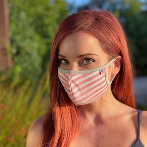 Women's Face Masks \ Unisex Men + Woman Adult Masks \ Reusable Washable Cloth Masks for Ladies \ Made in the USA \ 2ply OR Filter pocket