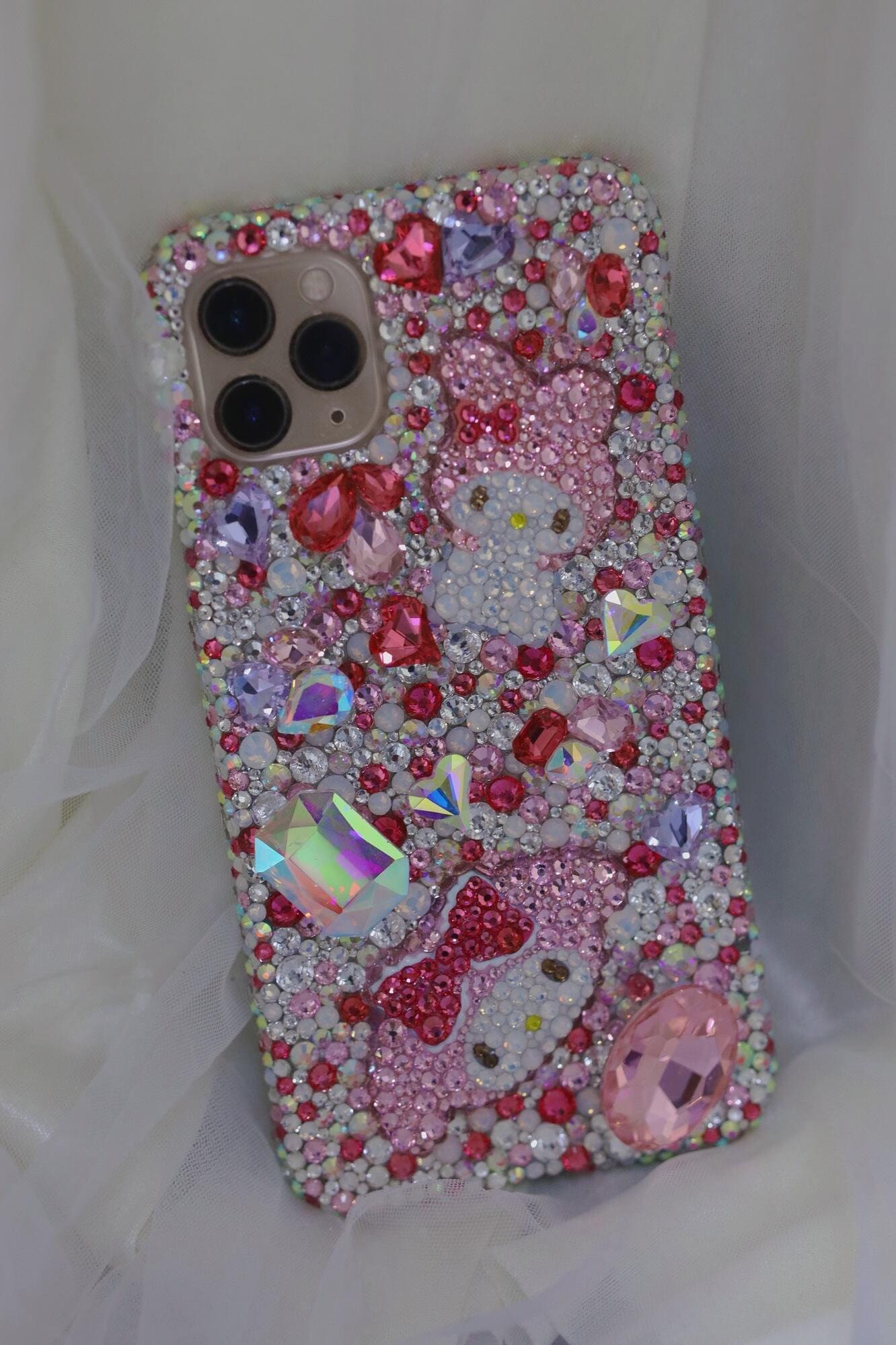 Compatible with iPhone 11 Pro max case Trunk Box Durable Luxury Glitter  Girly Cover Bumper fundas 6.5 inch (Pink)