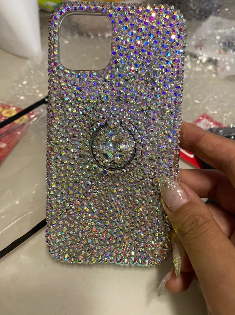 Bling Phone Case With Grip Holder | Etsy