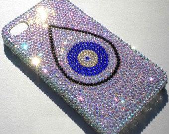 Einzigartige Handyhüllen Sparkle Crystal Phone Covers Blue Eyes Wassertropfen Nette Handyhüllen Diamant Steine