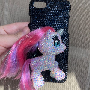 Bling Out Phone Cases TUP Cover mit Rhinestone-Passform viele Arten black case with pony