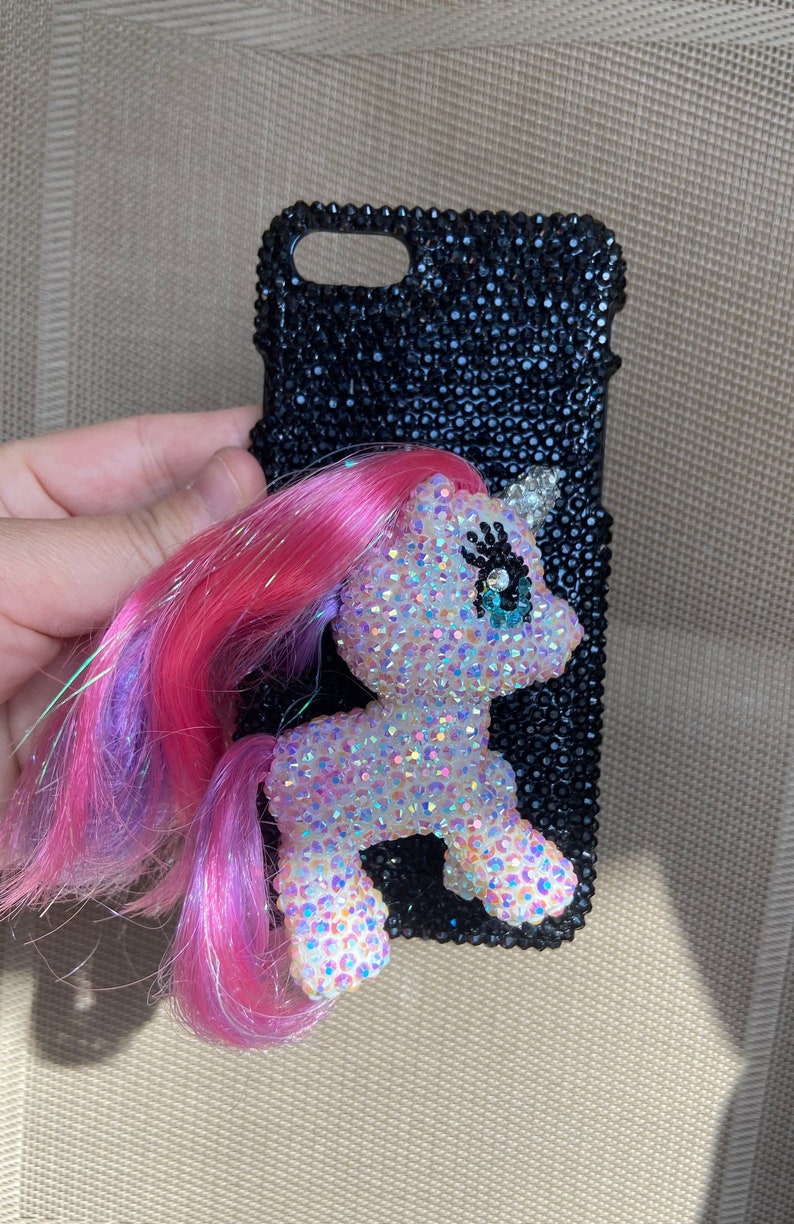 Bling Out Phone Cases TUP Cover mit Rhinestone-Passform viele Arten black case with pony