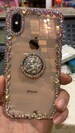 Luxury Bling Phone Cases with Phone Grip Phone Stand Sparkle Rhinestone Case Holder Unique Phone Accessory Diamonds stones full sides cover 