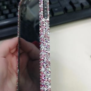 Sparkly Swarov Luxus zurück Phone Cases Bumper Rahmen Volle Seiten Schützen Back Cover Strass schillernd Custom fit viele mobile Modell