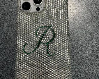 Personalized Rhinestone Phone Case, Handmade Glitter Sparkle Bling