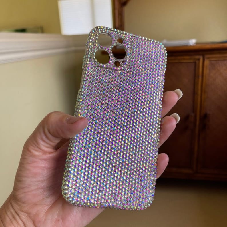 Phone Rhinestones Sparkly Rhinestone Crystal Phone Case, Custom Fit - Etsy