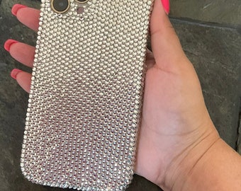 Bling Diamond Rhinestone Phone Case, Clear Glitter Cover