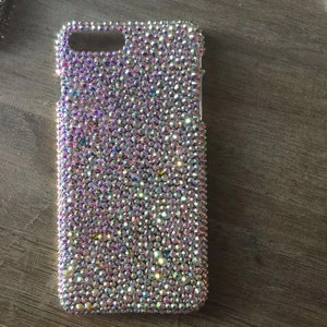 Iridescent Bling Out Phone Cases Back Cover Rhinestone Bedazzled Custom fit many mobile models phone cases Luxury Sparkling Diamonds Glitter