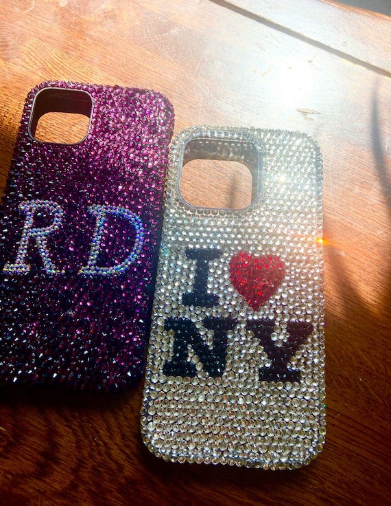Monogram Rhinestone Phone Case, Custom Glitter Bling Diamond Case - Etsy Monogram Rhinestone Phone Case, Custom Glitter Bling Diamond Case - Etsy