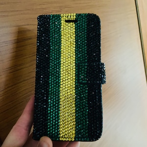 Fonkelende telefoonhoesjes Voorkant Bling aan de binnenkant Kaarthouders Portemonnee Telefoonhoesje Telefoonhoesjes aanpassen Volledige lederen telefoonhoesjes beschermen