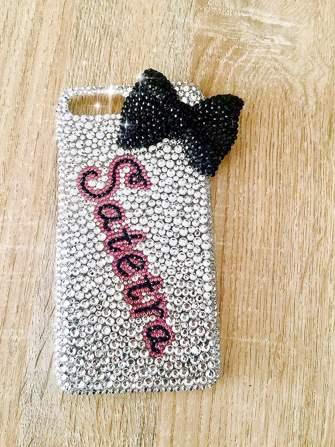 Personalisierte Strass Handyhülle, Glitter Diamond Cover mit Band