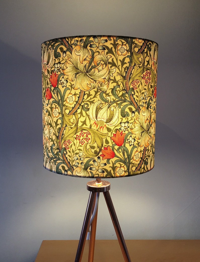 William Morris Golden Lily Handmade Lampshade image 4