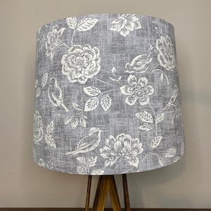 Iliv Bird Garden Grey & White Handmade Lampshade