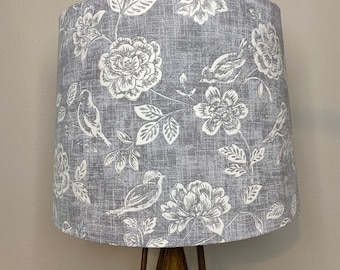 Iliv Bird Garden Grey & White Handmade Lampshade