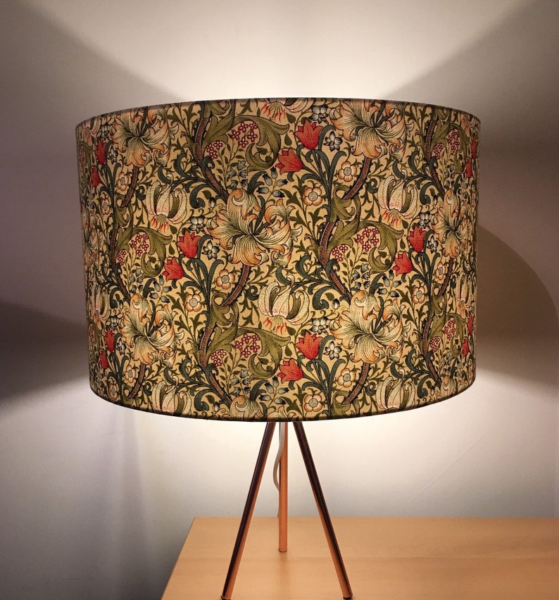 William Morris Golden Lily Handmade Lampshade image 2