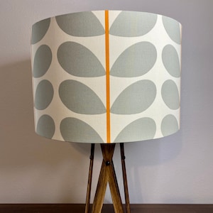 Orla Kiely Warm Grey & Orange Stem Handmade Lampshade