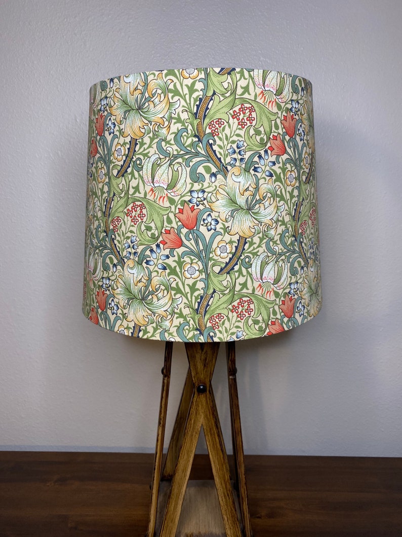 William Morris Golden Lily Handmade Lampshade image 6