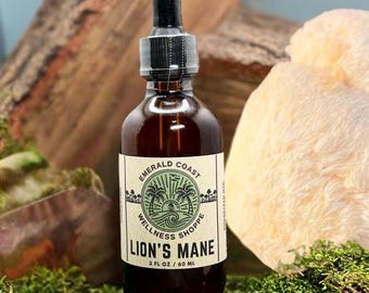Lion's Mane Mushroom Tincture, Medicinal Mushroom Supplement