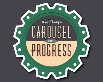 Walt Disney's Carousel of Progress Sticker, Magic Kingdom Sticker, Tomorrowland