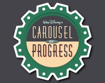 Walt Disney's Carousel of Progress Sticker, Magic Kingdom Sticker, Tomorrowland