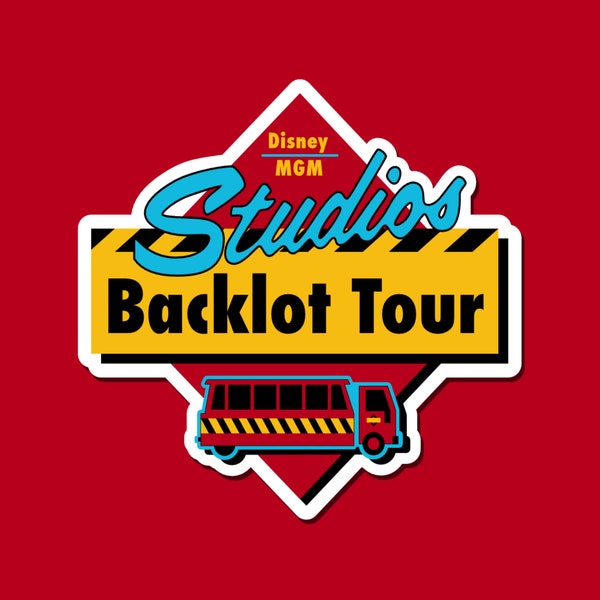 Disney MGM Studios Backlot Tour Vinyl Waterproof Sticker