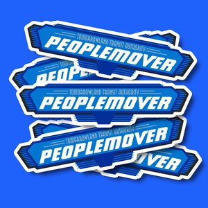 Peoplemover Tomorrowland Transit Authority TTA Sign Vinyl Sticker From ...