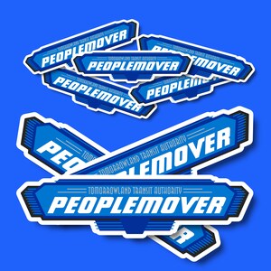 Peoplemover Tomorrowland Transit Authority TTA Sign Vinyl Sticker From ...