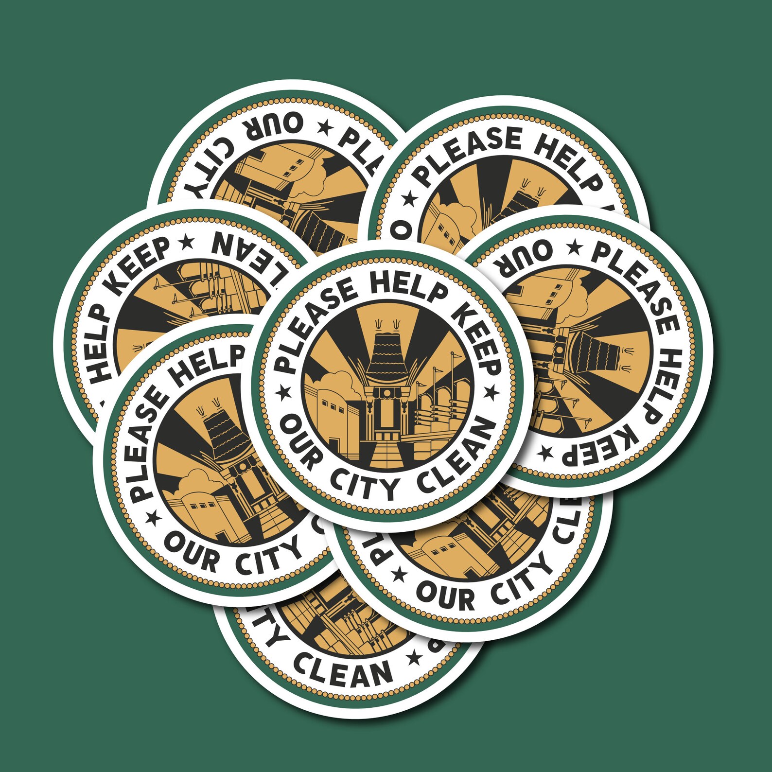 Please Help Keep Our City Clean Vinyl Sticker Inspired by - Etsy