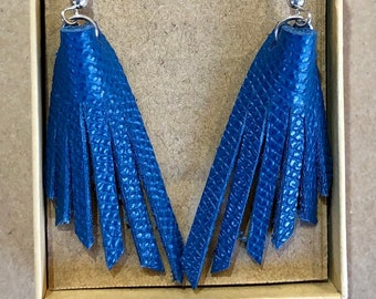 Leather Fringe Earrings