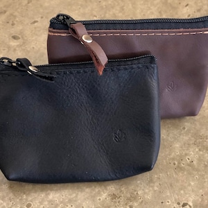 Leather Zipper Pouch