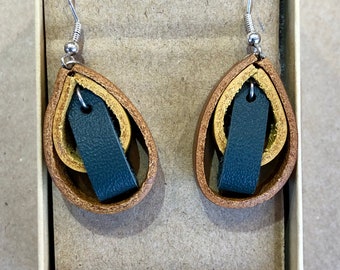 Leather Loop Earrings