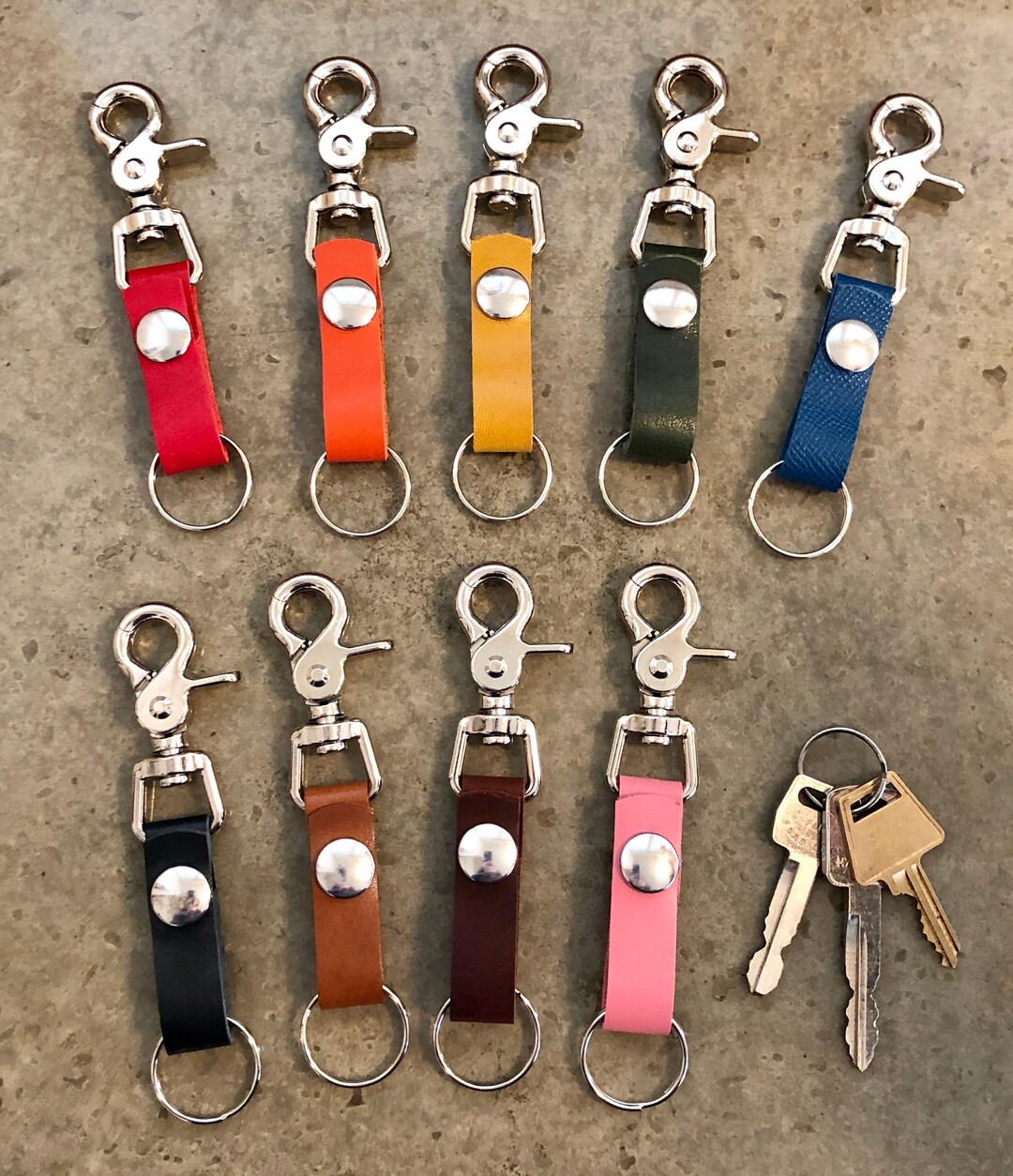 The Perfect Leather Belt Loop Key Chain - Etsy