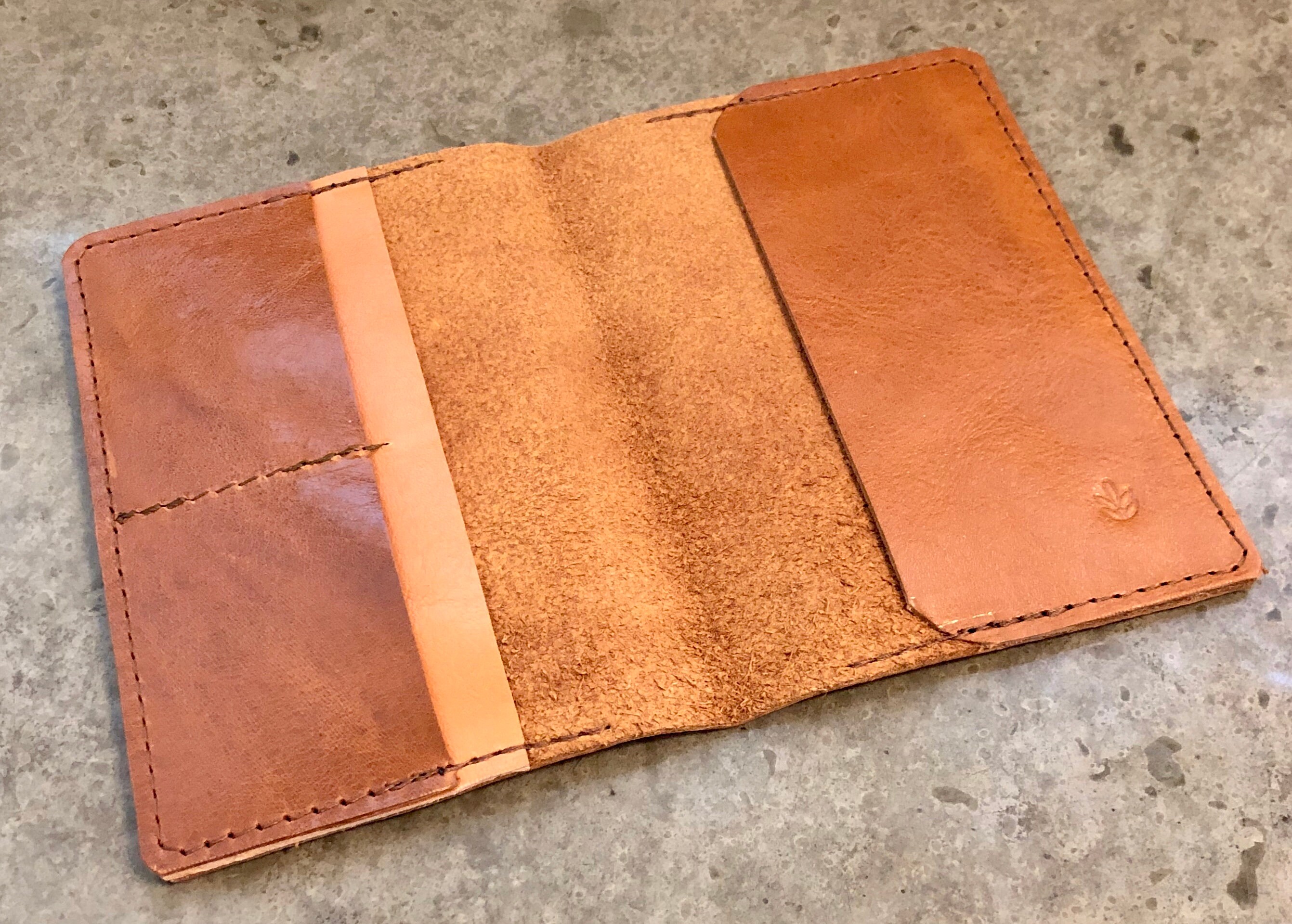 Leather Passport Wallet Etsy