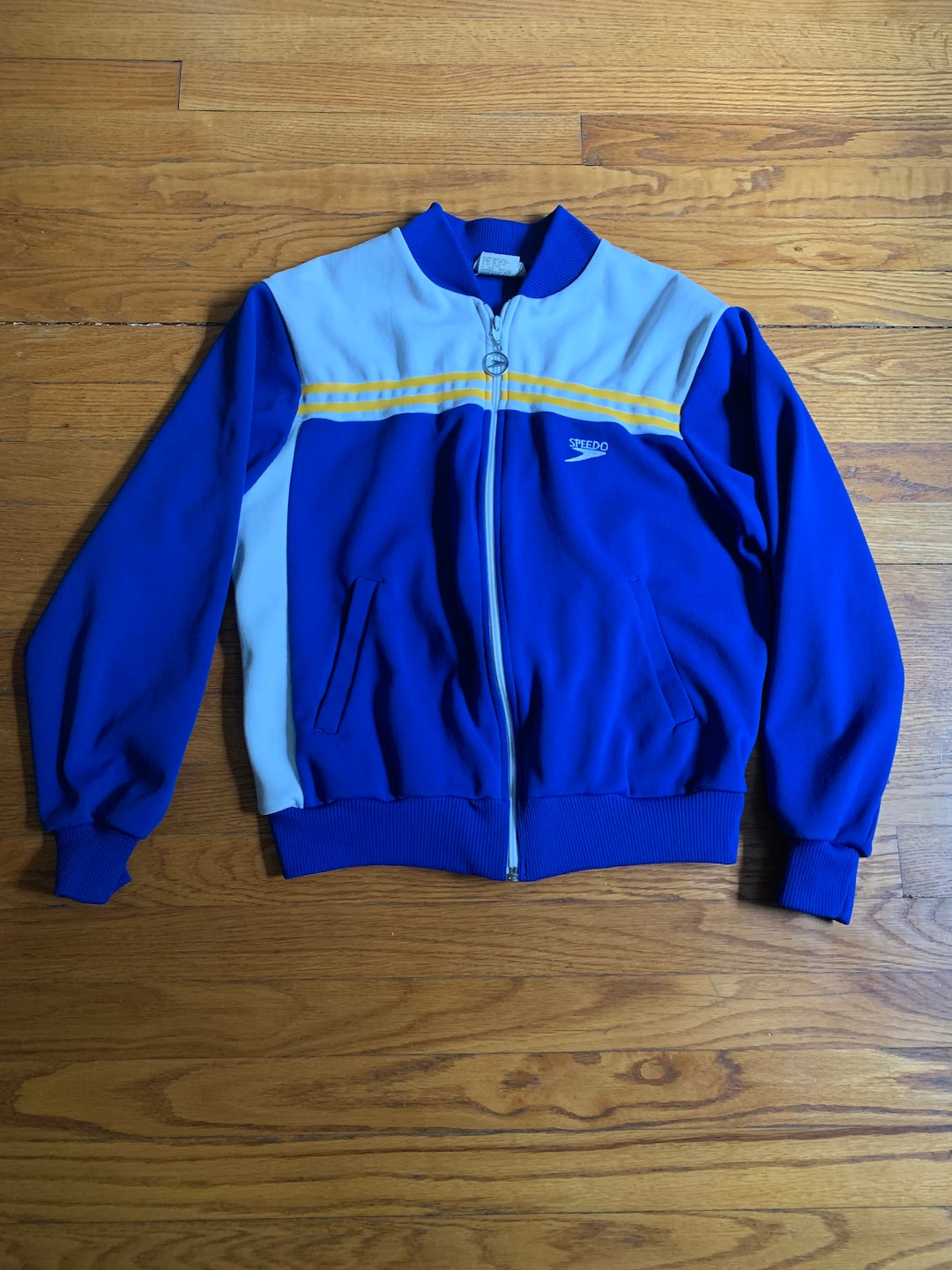 Vintage 80s/90s SPEEDO Track Jacket Blue/white/yellow Size - Etsy