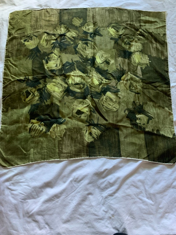 Vintage Silk Scarf | Etsy