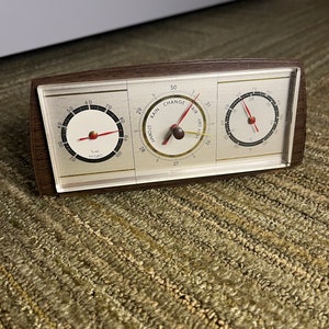 VINTAGE DESK THERMOMETER - WORKING - 60s MADE IN WEST GERMANY
