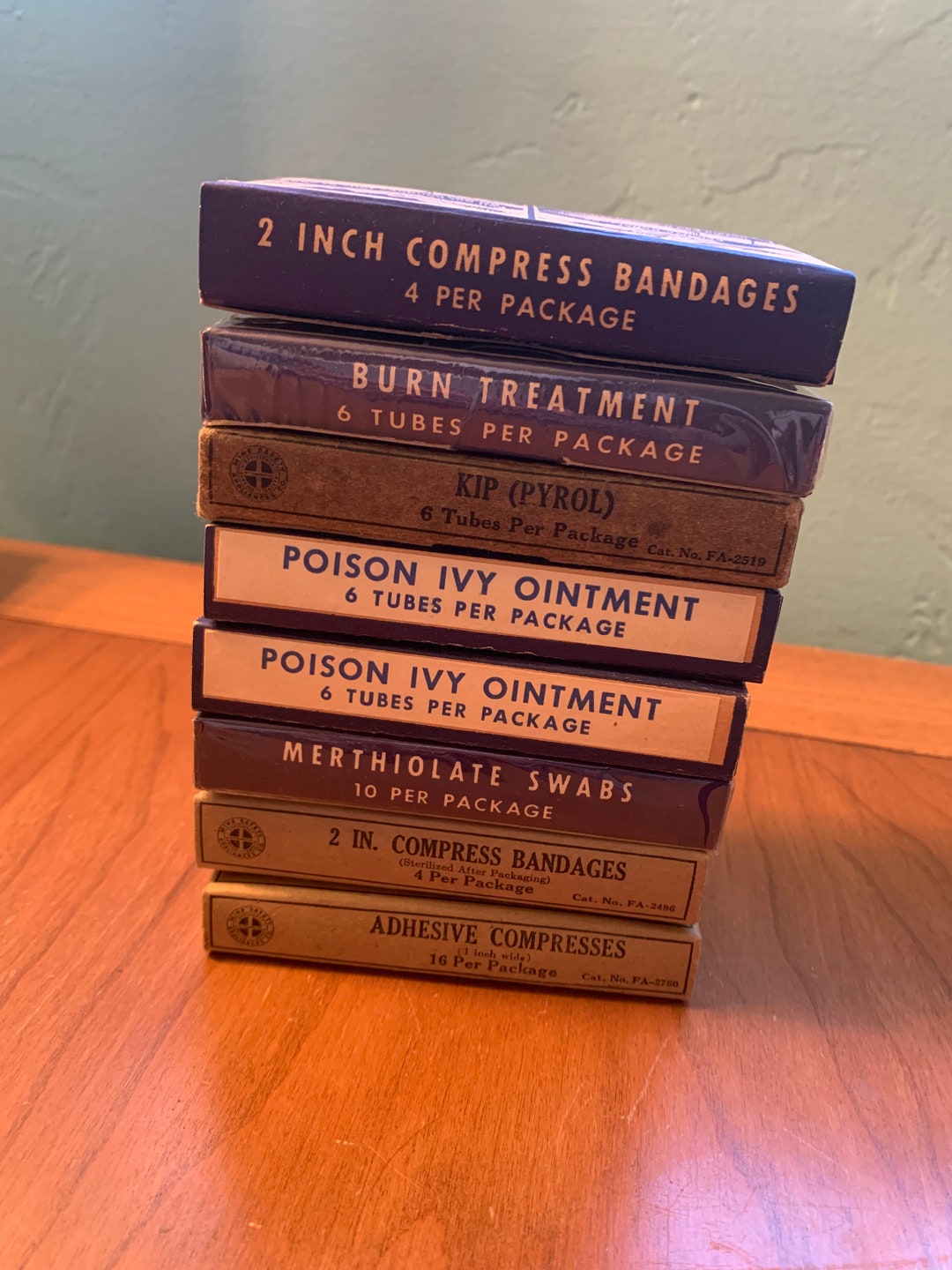 Vintage Mine Safety Appliances Company Mining First Aid Kit 7 Boxes Etsy