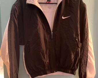 Nike Windbreaker Black and White - Etsy