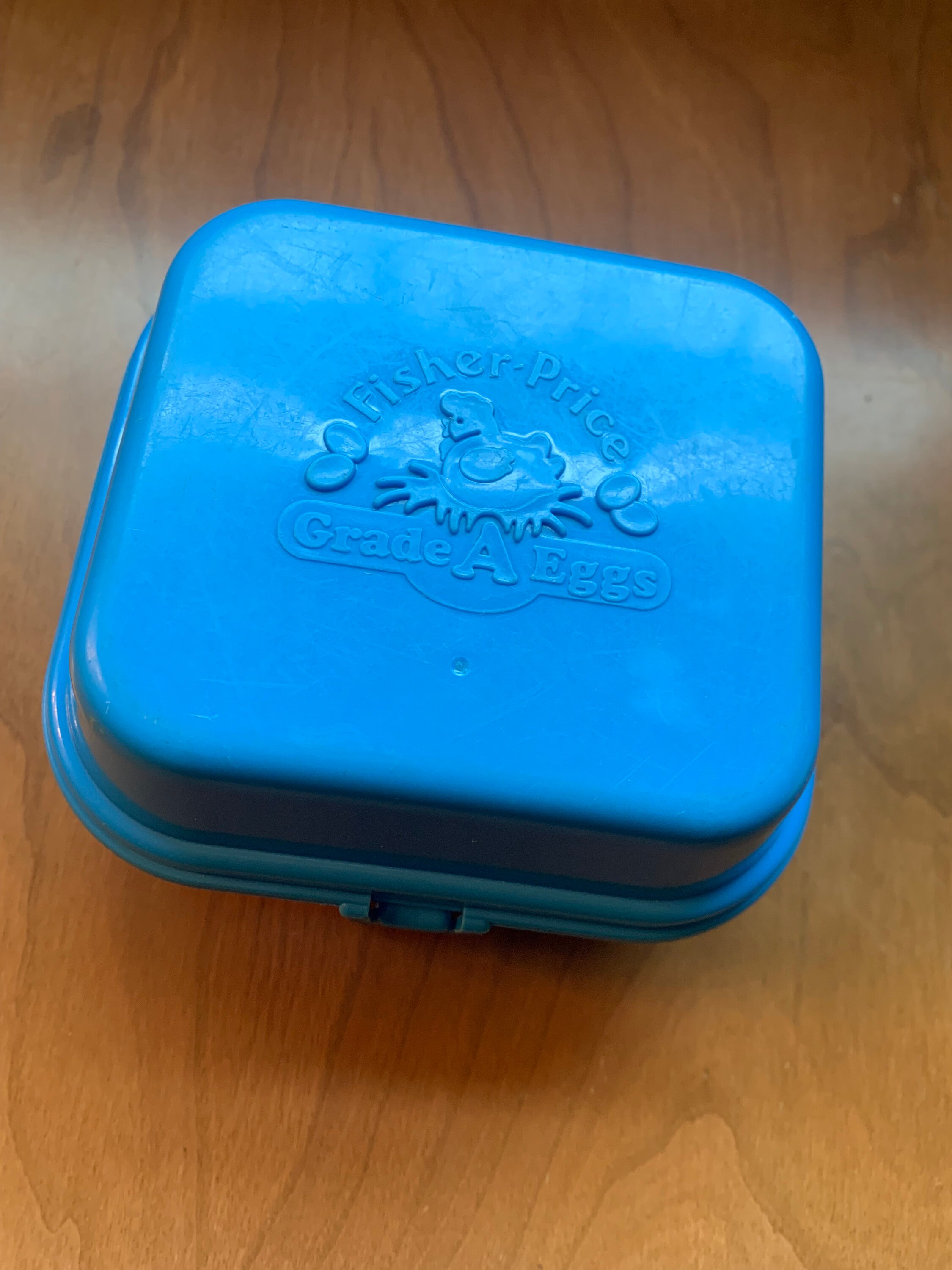 Vintage 1987 Fisher price Blue Egg Carton Replacement Plastic Eggs