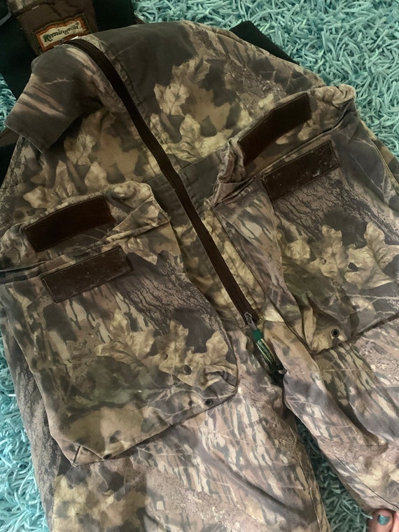 Vintage 1980s Remington Camoflauge Hunting Bibs O… - image 3