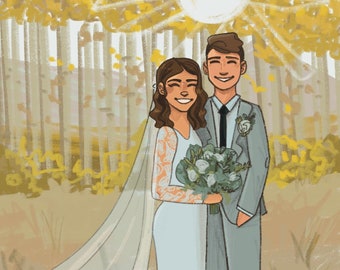 Custom Two Person Couple Portrait (digital)