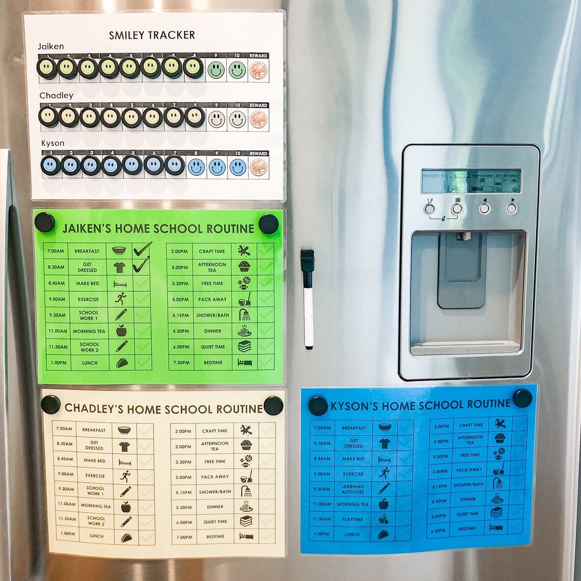 Customisable Routine Chart for Kids - Etsy