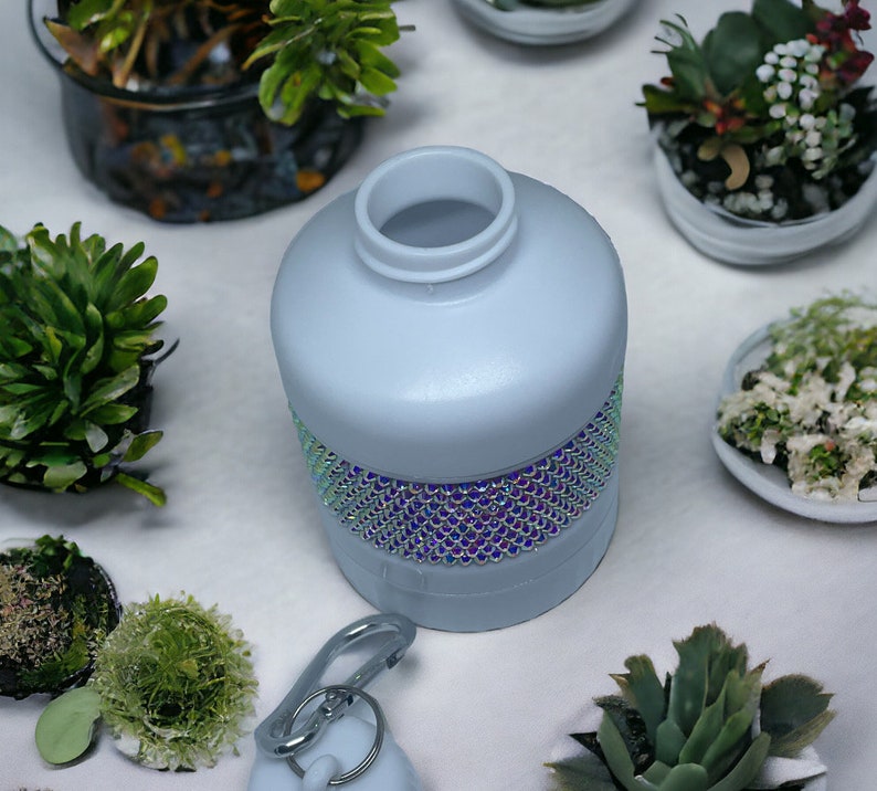 Bling Portable Protein Powder Jar Holder Rhinestone Gym Pre Workout