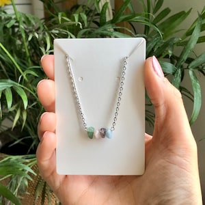 Custom Multi-Crystal Necklace / Dainty Crystal Necklace / Healing Crystal Necklace