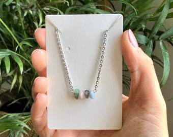 Custom Multi-Crystal Necklace / Dainty Crystal Necklace / Healing Crystal Necklace