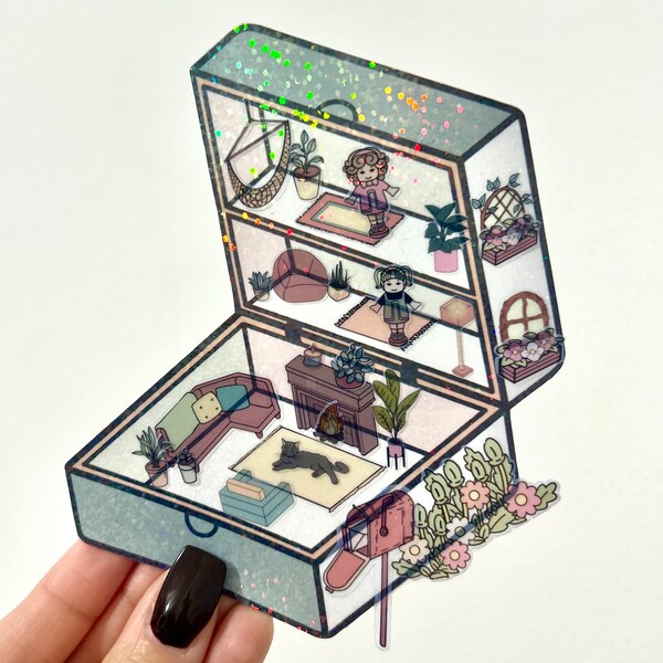 Polly Pocket sticker set boho house