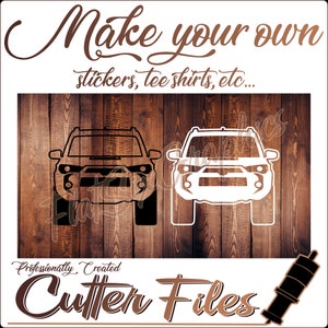 4Runner SVG Vector File Cut File For Cricut And Silhouette, Digital Download, Accessories For Toyota