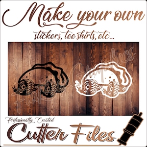 4X4 Taco SVG Vector File, Cut File For Cricut And Silhouette, Digital Download, Toyota Tacoma Accessories