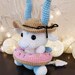 Crochet Summer Beach Party Baphomet Amigurumi
